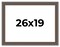 19x26 Ornate Picture Frame with UV-Resistant Acrylic & Acid Free Backing, Available in 5 Finishes - Black, Brown, Gold, Silver, White